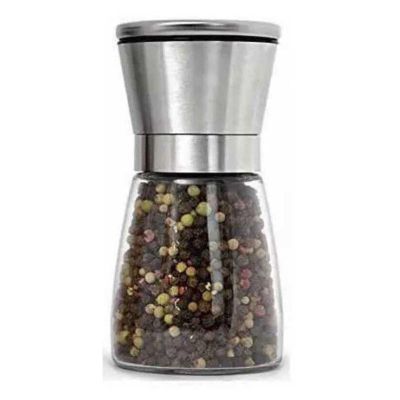 Epinox CSM-130 Çelik Kapak Tuz Biber Değirmeni, Cam Hazne, 13 cm - Görsel 2
