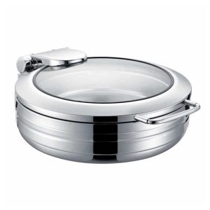 Epinox CYL-6Y Yuvarlak Chafing Dish, GN 2/3, 6 L