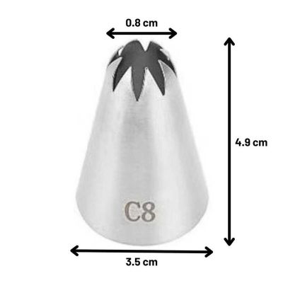Epinox DY-C8 Kapalı Yıldız 8 Diş Duy, 35x8x49 mm - Görsel 2