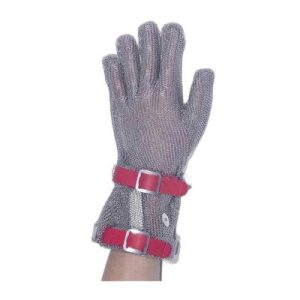 Epinox EL-UZK Uzun Çelik Eldiven, Kırmızı, (M)