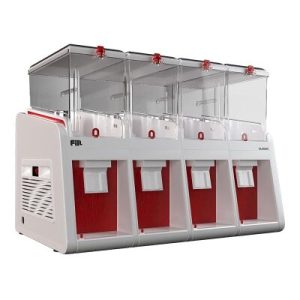 Fill Classic C4-K1 Fıskiyeli Soğuk İçecek Dispenseri, 4x19 L, Beyaz Kırmızı
