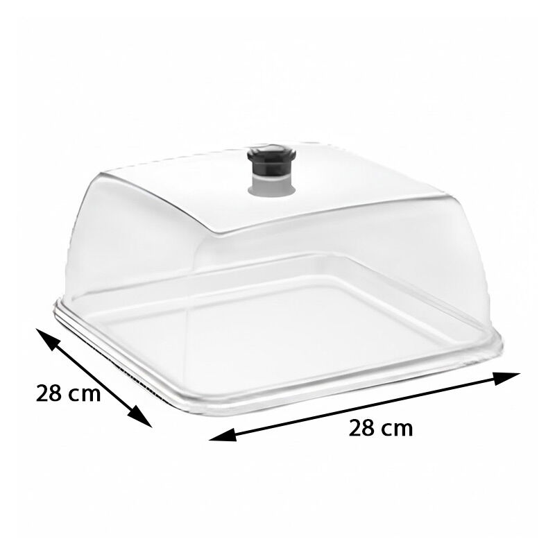 GastroPlast GF-18 Polikarbon Fanus, 280x280 mm - Görsel 2