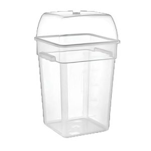 GastroPlast GFPP-18 Şeffaf Polipropilen Fanus, 280x280 mm