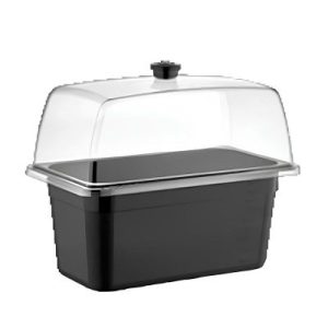 GastroPlast GN1/3-200 mm Polikarbon Gastronorm Küvet, Siyah