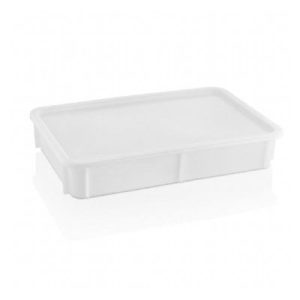 GastroPlast GPH-75/2 Polipropilen Pizza Hamur Teknesi, 300x400x75 mm, Beyaz