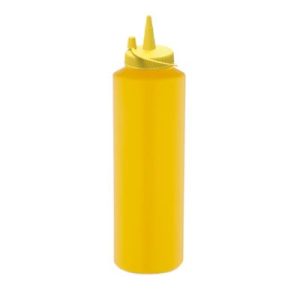 GastroPlast GPSC-1000 Kapaklı Fişek Sosluk, 1000 ml, Sarı