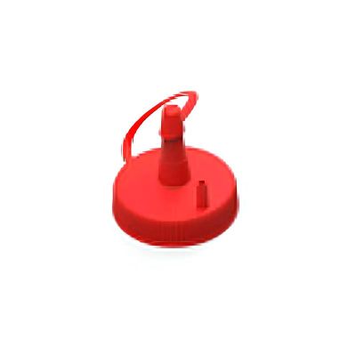 GastroPlast GPSC-250 Kapaklı Fişek Sosluk, 250 ml, Kırmızı - Görsel 2
