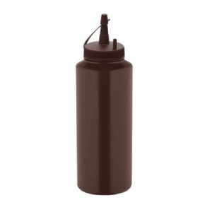 GastroPlast GPSC-500 Kapaklı Fişek Sosluk, 500 ml, Kahverengi