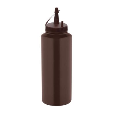 GastroPlast GPSC-500 Kapaklı Fişek Sosluk, 500 ml, Kahverengi