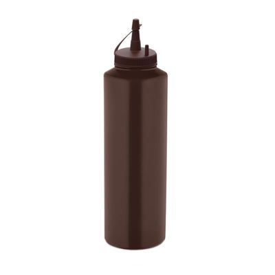 GastroPlast GPSC-750 Kapaklı Fişek Sosluk, 750 ml, Kahverengi