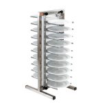 GastroPlast TIS-20 Tabak İstif Standı, 20 Tabaklık, 720x720x1820 mm