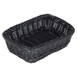 Gurmeaid Ekmek Sepeti, 24x18x8 cm, Siyah