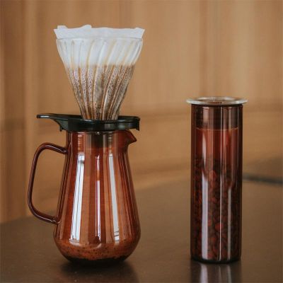 Hario HCT-600-AB Colors Çay Kahve Servis Sürahisi, 600 ml, Amber - Görsel 2