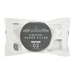 Hario PEF-02-100W Pegasus 02 Dripper Filtresi, 100 Adet
