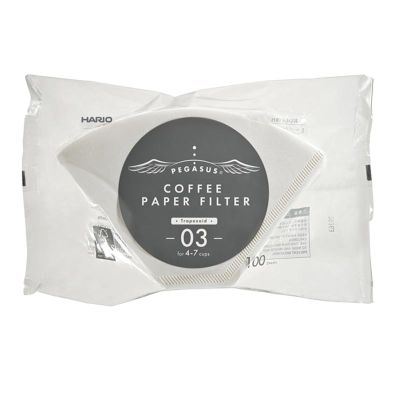 Hario PEF-03-100W Pegasus 03 Dripper Filtresi, 100 Adet