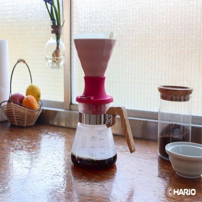 Hario SSDC-02-BEP V60 Immersion Seramik Dripper Switch, Pembe - Görsel 2