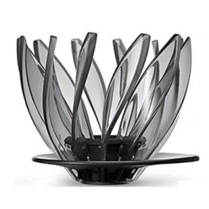 Hario VDSU-02-TB V60 Suiren Dripper, Şeffaf Siyah