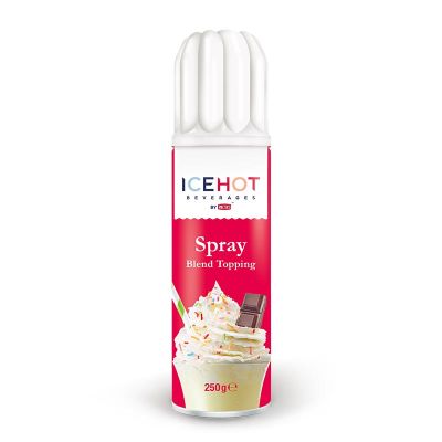 Icehot Spray Blend Topping Krema, 250 gr, Kırmızı