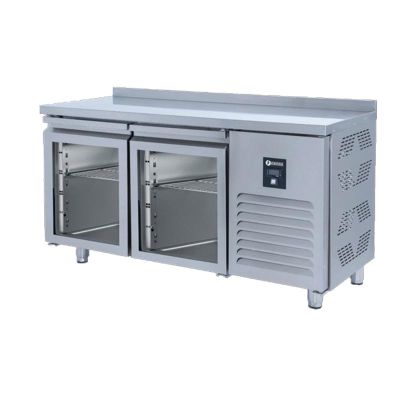 Iceinox CTS 330 CR UG Tezgah Tip GN Buzdolabı, 2 Cam Kapılı