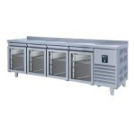 Iceinox CTS 560 CR UG Tezgah Tip Snack Buzdolabı, 4 Cam Kapılı