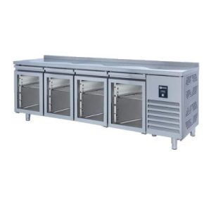 Iceinox CTS 650 CR UG Tezgah Tip Snack Buzdolabı, 4 Cam Kapılı