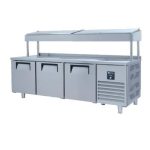 Iceinox PTS H 440 CR Make Up Yüksek Buzdolabı, 3 Kapılı