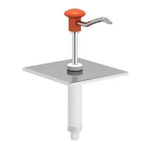 Kalando KD-002 Basmalı Paslanmaz Çelik Sos Pompa Ünitesi, GN 1/6, Turuncu