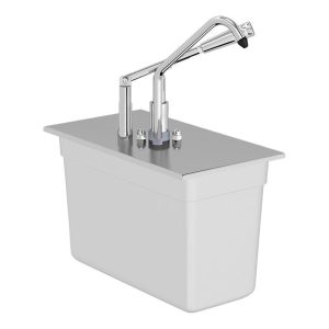 Kalando KD-0213-150 Basmalı Paslanmaz Çelik Sos Pompası, GN 1/3