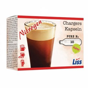 Liss N2-02 Nitrojen Charger Kokteyl Kahve Çay Tüpü, 10 Adet