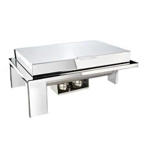 Öztiryakiler Ayaklı Dikdörtgen Chafing Dish, GN 1-1, 9 L, Jel Yakıtlı