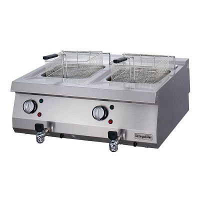 Öztiryakiler Optimum 700 Seri OFE 8070 E Set Üstü İkili Fritöz, 80x70x28 cm, 12+12 L, Elektrikli