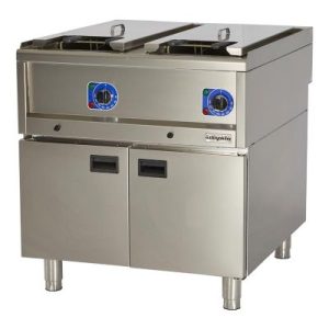 Öztiryakiler Optimum 900 Seri OFE 8090 E Set Üstü Dolaplı Fritöz, 80x90x85 cm, 22+22 L, Elektrikli
