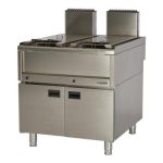 Öztiryakiler Optimum 900 Seri OFG 8090 E Set Üstü Dolaplı Fritöz, 80x90x85 cm, 22+22 L, Gazlı
