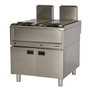 Öztiryakiler Optimum 900 Seri OFG 8090 E Set Üstü Dolaplı Fritöz, 80x90x85 cm, 22+22 L, Gazlı