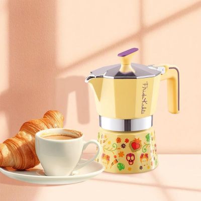 Pedrini Frida Kahlo Moka Pot, 3 Cup, Sarı - Görsel 2