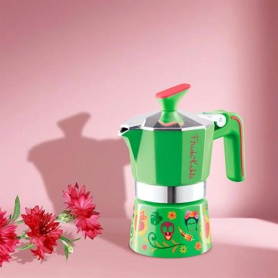 Pedrini Frida Kahlo Moka Pot, 3 Cup, Yeşil - Görsel 2