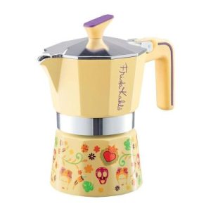 Pedrini Frida Kahlo Moka Pot, 6 Cup, Sarı