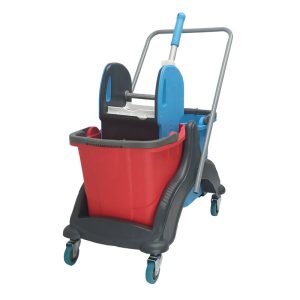 Rindo CK756 Mimoza Çift Kovalı Temizlik Arabası, 2x25 L, 70x42x82 cm