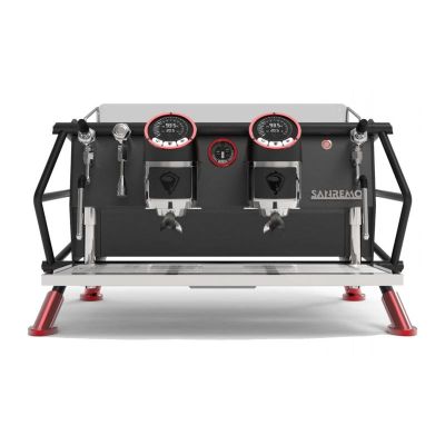 Sanremo Racer Naked Multiboiler Tam Otomatik Espresso Kahve Makinesi, 2 Gruplu, Siyah-Kırmızı - Görsel 2