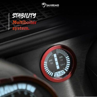 Sanremo Racer Naked Multiboiler Tam Otomatik Espresso Kahve Makinesi, 2 Gruplu, Siyah-Kırmızı - Görsel 6