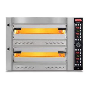 SGS PZ 7575 DE 34 cm x 4+4 Pizza Kapasiteli Çift Katlı Pizza Fırını, Elektrikli