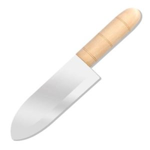 Sinerji Chocolate Ahşap Saplı Karbon Çelik Baklava Bıçağı, 18 cm
