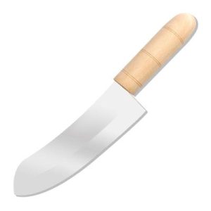 Sinerji Chocolate Ahşap Saplı Karbon Çelik Kaymak Bıçağı, 19 cm
