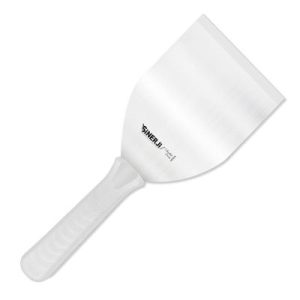 Sinerji Chocolate No 4 Plastik Saplı Spatula, 14 cm, Beyaz