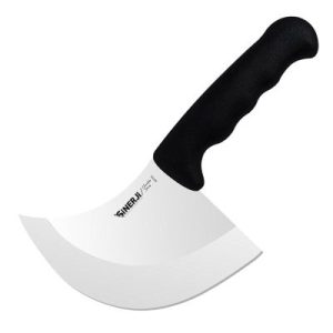 Sinerji Chocolate Plastik Saplı Büyük Börek Bıçağı, 20.5 cm, Siyah