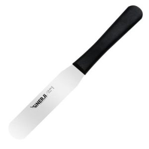 Sinerji Chocolate Plastik Saplı Oval Pasta Paleti, 15 cm, Siyah