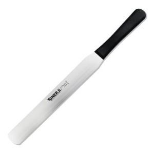 Sinerji Chocolate Plastik Saplı Oval Pasta Paleti, 30 cm, Siyah