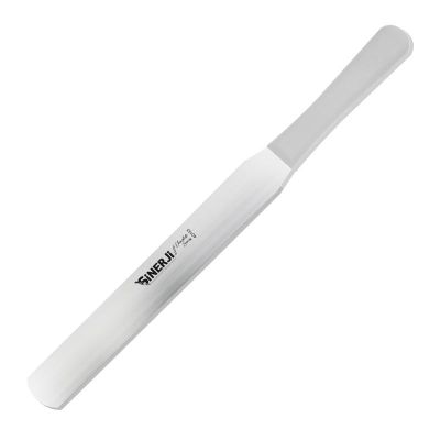 Sinerji Chocolate Plastik Saplı Oval Pasta Paleti, 35 cm, Beyaz