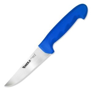 Sinerji Fingerprint No 0 Plastik Saplı Kasap Bıçağı, 12.5 cm, Mavi