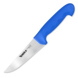 Sinerji Fingerprint No 1 Plastik Saplı Kasap Bıçağı, 14.5 cm, Mavi